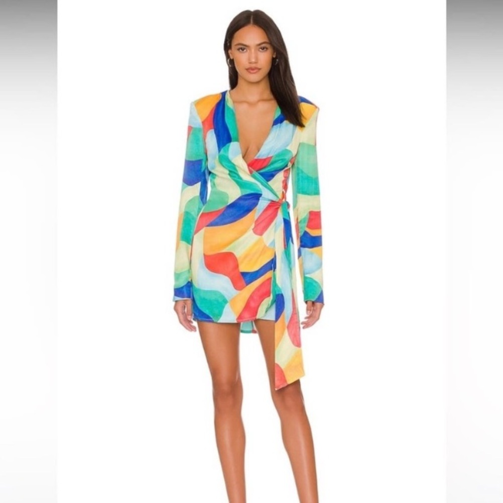 WeWoreWhat colorful wrap dress